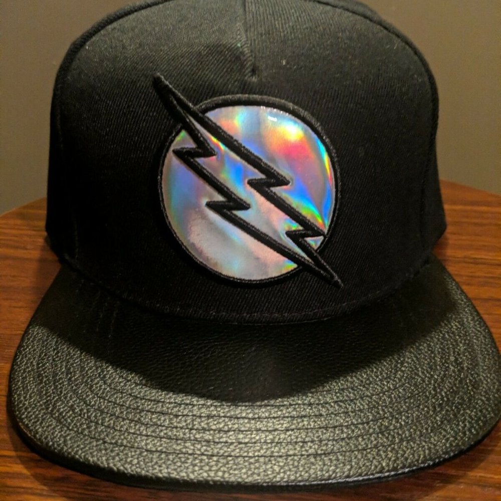 DC Comics Originals Zoom Logo Black Snapback Hat. OSFM